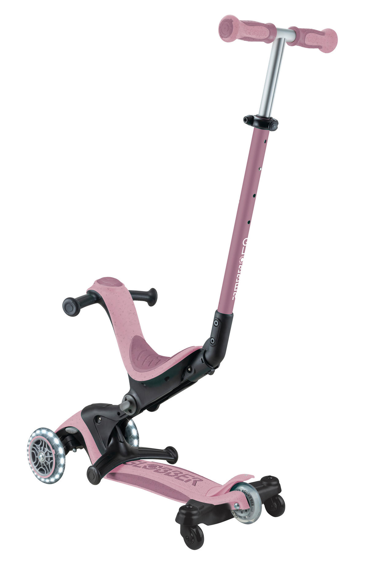 LAUFRAD GO-UP DELUXE LIGHTS ECO 360  - Beere, Basics, Kunststoff/Metall (65/22/98,5cm) - GLOBBER