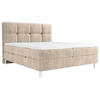 BOXBETT 180/200 cm  in Taupe  - Taupe/Chromfarben, Design, Holz/Holzwerkstoff (180/200cm) - Esposa