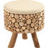 HOCKER in Holz, Textil Braun - Braun, LIFESTYLE, Holz/Textil (43/43/46cm) - Ambia Home HOCKER in Holz, Textil Braun - Braun, LIFESTYLE, Holz/Textil (43/43/46cm) - Ambia Home