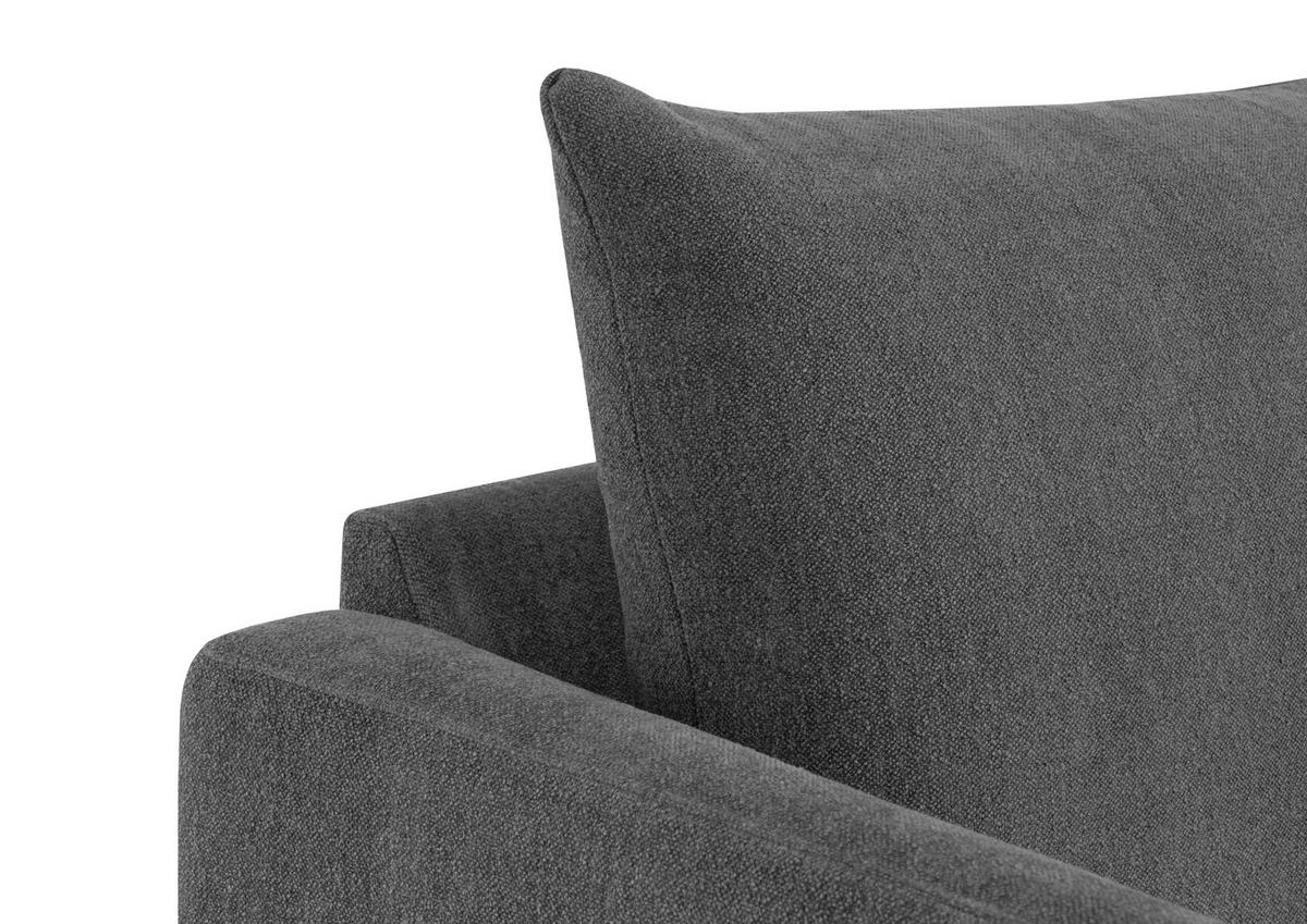 EINSITZER in Grau  - Dunkelbraun/Grau, Konventionell, Holz/Textil (96/82/97cm) - MID.YOU