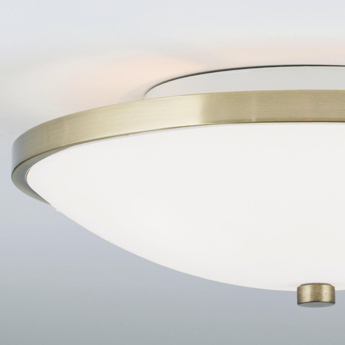 DECKENLEUCHTE Aida 39,5/12,5 cm   - Bronzefarben, KONVENTIONELL, Glas/Metall (39,5/12,5cm)