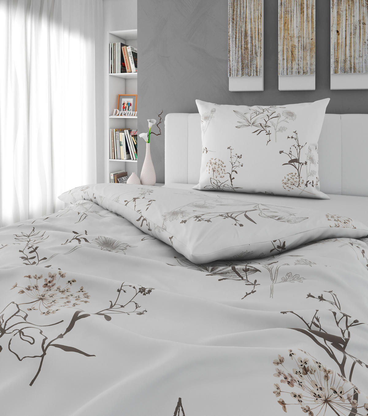 BETTWÄSCHE Satin 140/200 cm  - Weiß, KONVENTIONELL, Textil (140/200cm) - Esposa