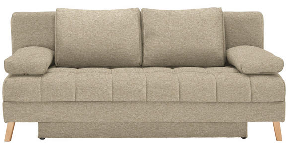 SCHLAFSOFA  in Webstoff Beige  - Beige/Naturfarben, KONVENTIONELL, Holz/Textil (195/90/90cm) - Cantus