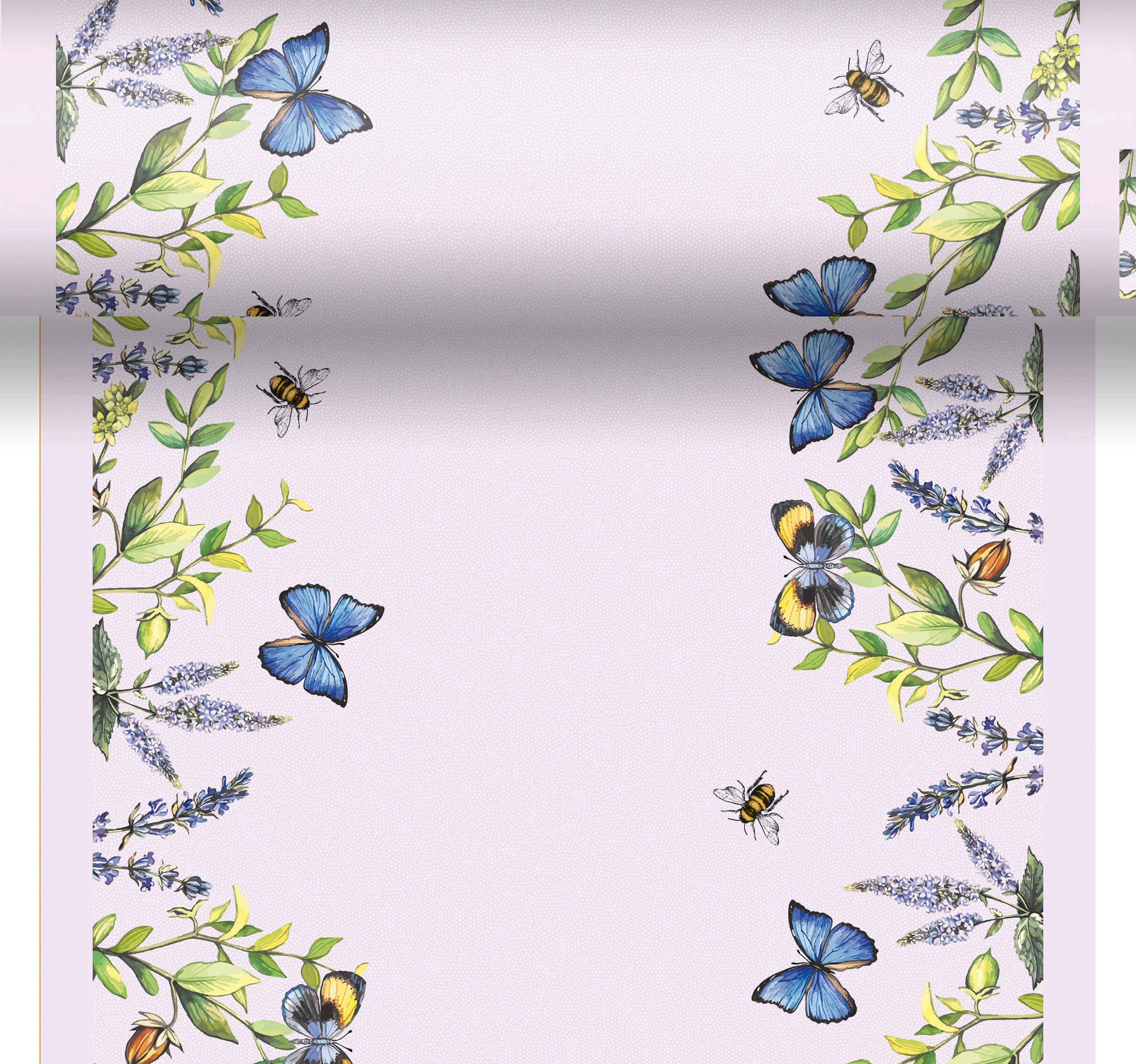TISCHLÄUFER   - Violett, Basics, Papier (42,00 /5,10 /5,10 cm)