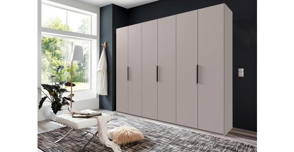 DREHTÜRENSCHRANK in Sahara - Schwarz/Sahara, KONVENTIONELL, Holzwerkstoff/Metall (300/236/58cm) - Hom`in