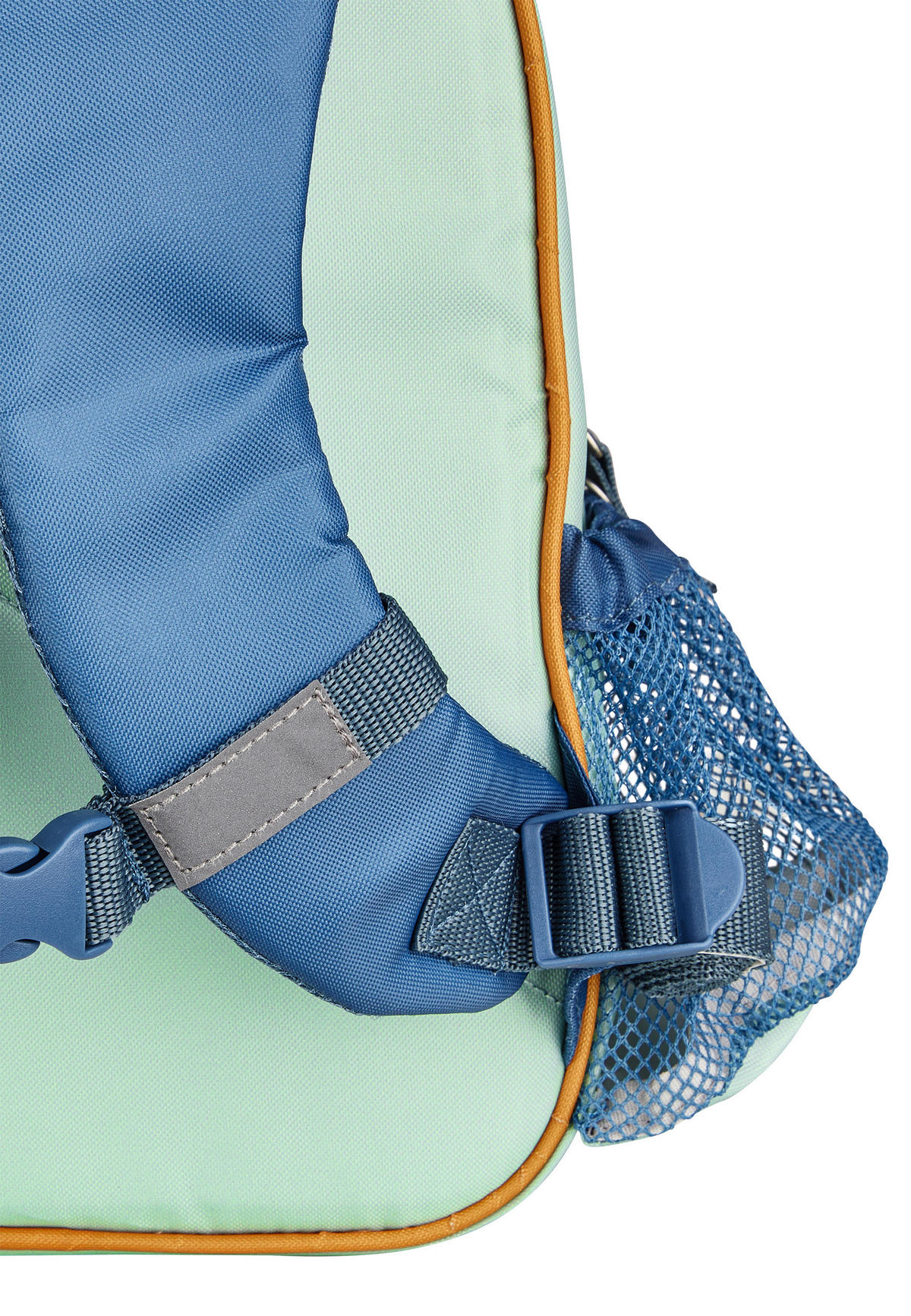 KINDERRUCKSACK Rexi  - Blau/Hellgrün, Basics, Textil (30/24/10cm) - Sterntaler