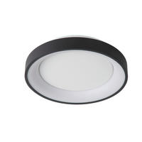 LED-DECKENLEUCHTE 28/28/6 cm   - Schwarz, Design, Kunststoff (28/28/6cm) - Lucide
