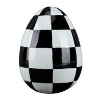 DEKOEI - Schwarz/Weiß, LIFESTYLE, Kunststoff (15,5/15,5/20,2cm)