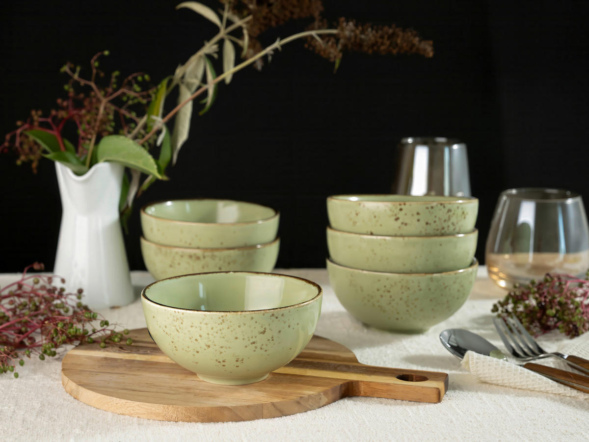 DIPPSKÅL SET 11,5 cm  - grön, Trend, keramik (11,5cm) - Creatable