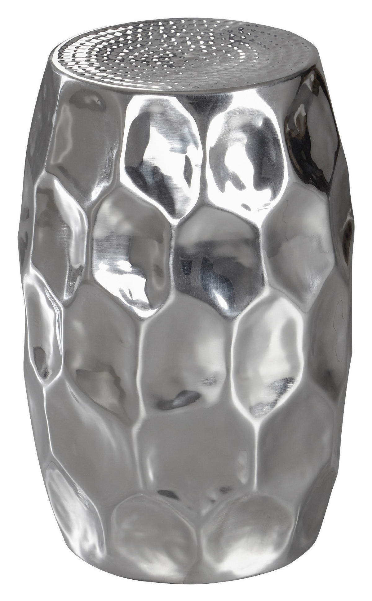 POMOĆNI STOLIĆ srebrne boje  metal   - srebrne boje, Lifestyle, metal (30/30/47cm) - MID.YOU