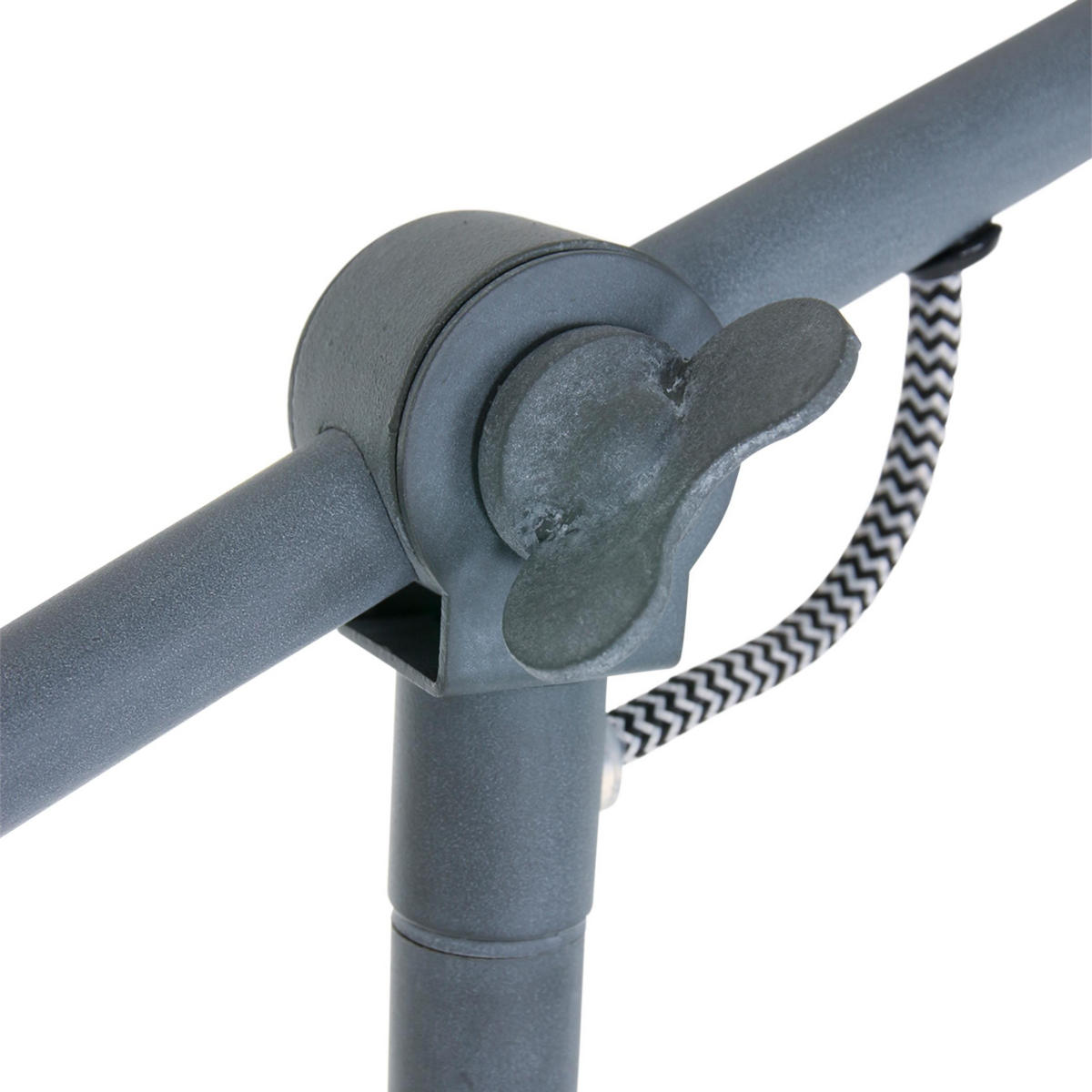 BOGENLEUCHTE - Grau, Trend, Metall (28/130/65cm)