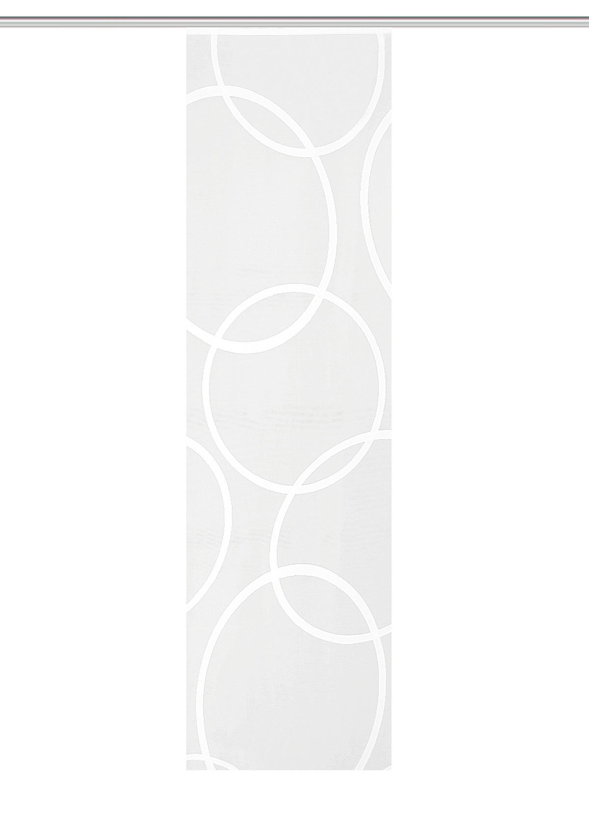 FLÄCHENVORHANG in Weiß halbtransparent  - Weiß, Basics, Textil (57/225cm)