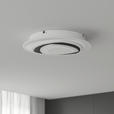 LED-DECKENLEUCHTE 50/5,5 cm   - Schwarz/Weiß, Design, Kunststoff/Metall (50/5,5cm) - Novel