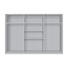 DREHTÜRENSCHRANK 6 -türig Weiß - Alufarben/Weiß, KONVENTIONELL, Holzwerkstoff/Kunststoff (300/216/58cm) - Hom`in