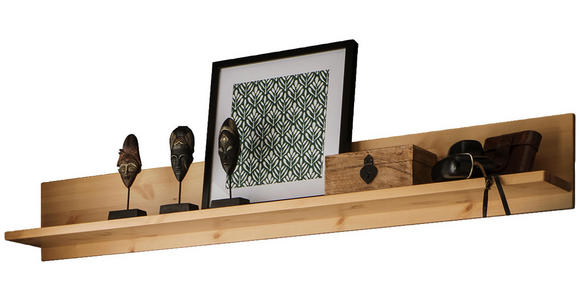 WANDBOARD Kiefer massiv Kieferfarben - Kieferfarben, Natur, Holz (154/21,8/19,2cm) - Linea Natura