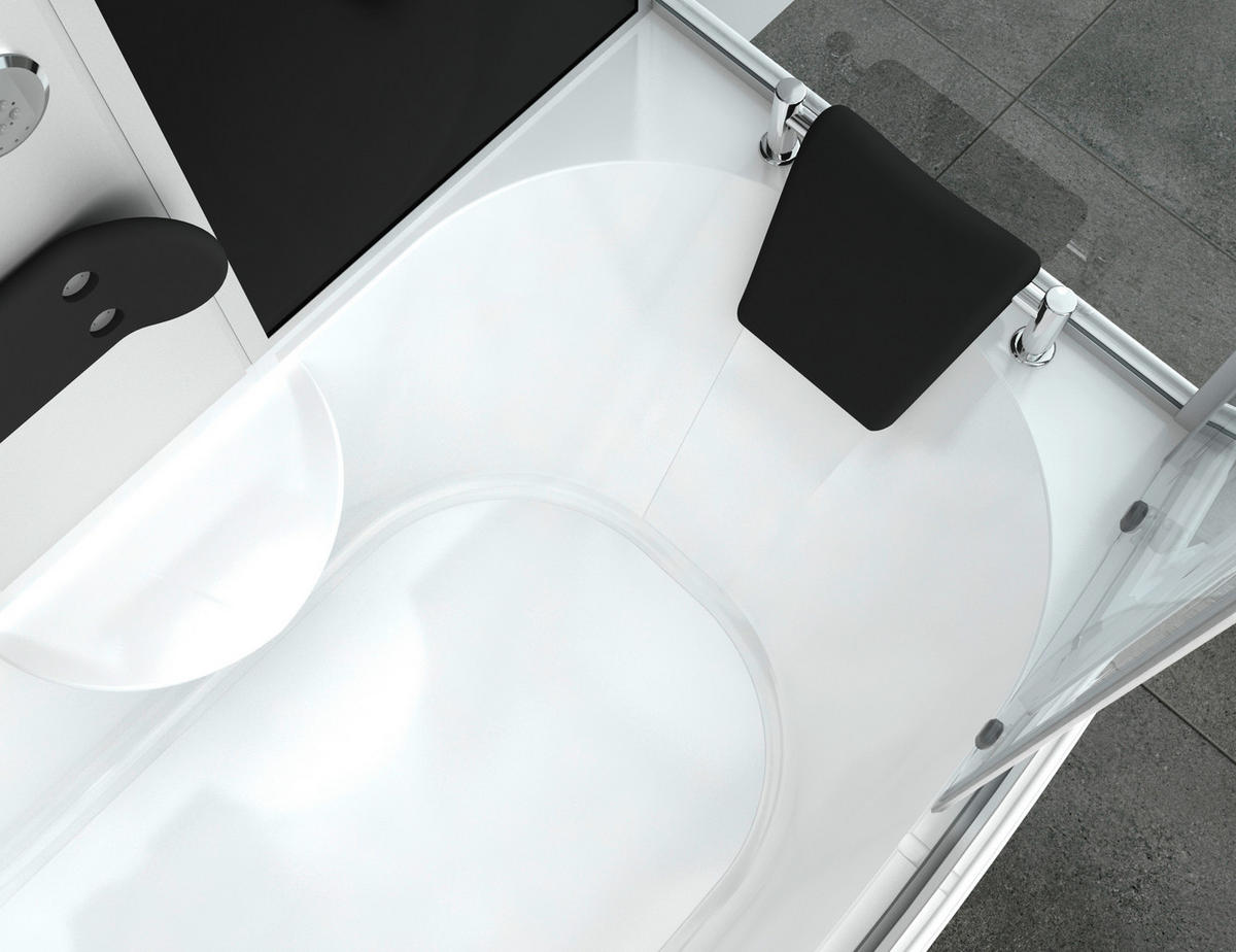 DAMPFDUSCHE 154/225/87 cm  in  - Basics, Glas (154/225/87cm) - Sanotechnik