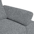 ECKSOFA in Chenille, Flachgewebe Blaugrau  - Blaugrau/Schwarz, Design, Textil/Metall (165/318cm) - Xora