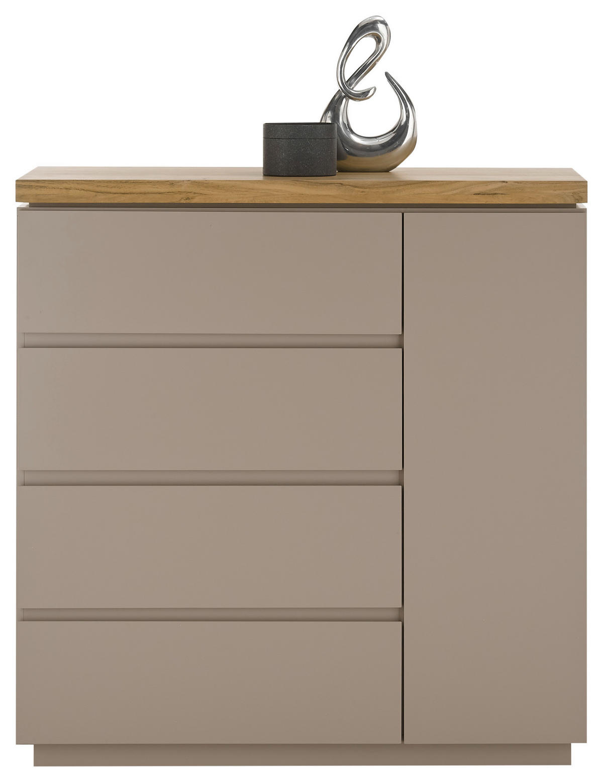 KOMMODE Palamos  in 100/104/40 cm  - Naturfarben/Grau, Basics, Holz/Holzwerkstoff (100/104/40cm)