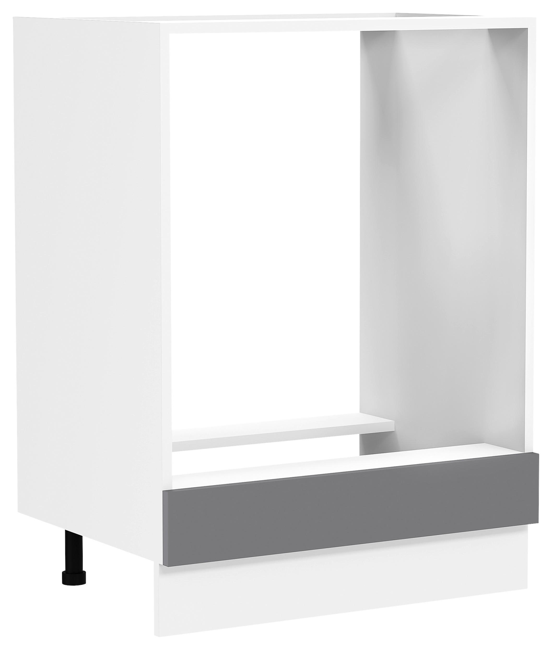 HERDUMBAUSCHRANK 60/82/46 cm  in Anthrazit, Weiß  - Anthrazit/Weiß, Trend, Holzwerkstoff/Kunststoff (60/82/46cm) - MID.YOU