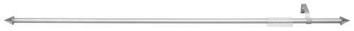 SET GALERIE PERDEA 130-240 cm  - argintiu, Basics, plastic/metal (130-240cm) - Boxxx