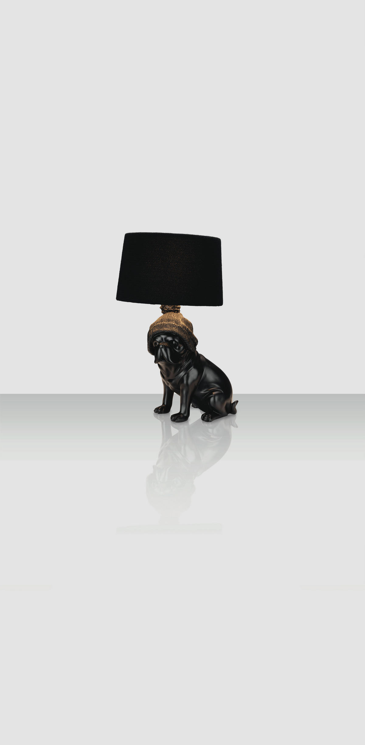 DECORAȚIUNE BULDOG - negru, Lifestyle, plastic/metal (33/30/53cm) - Novel