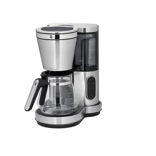 FILTERKAFFEEMASCHINE  - Edelstahlfarben/Schwarz, Basics, Glas/Kunststoff (33,8cm) - WMF