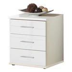 KOMMODE  in 46/55/40 cm  - Chromfarben/Weiß, KONVENTIONELL, Holzwerkstoff/Kunststoff (46/55/40cm) - Xora