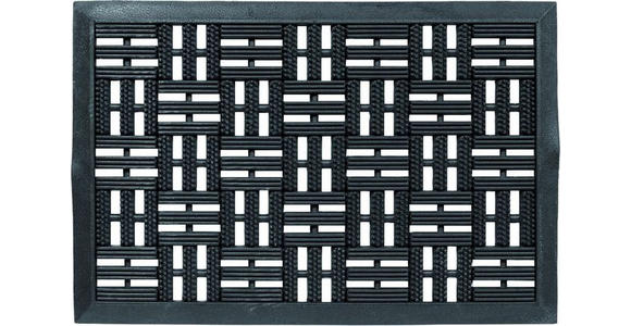 FUßMATTE 45/75 cm - Schwarz, Design, Kunststoff/Textil (45/75cm) - Esposa