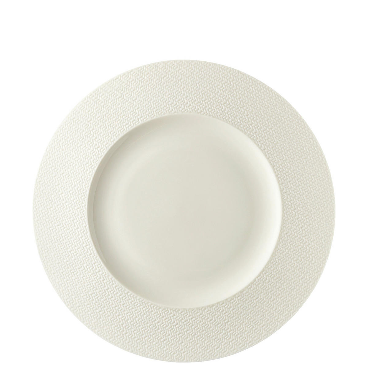 PLITVI KROŽNIK  Kumi - White tone  28 cm       - bela, Trendi, keramika (28cm) - Rosenthal