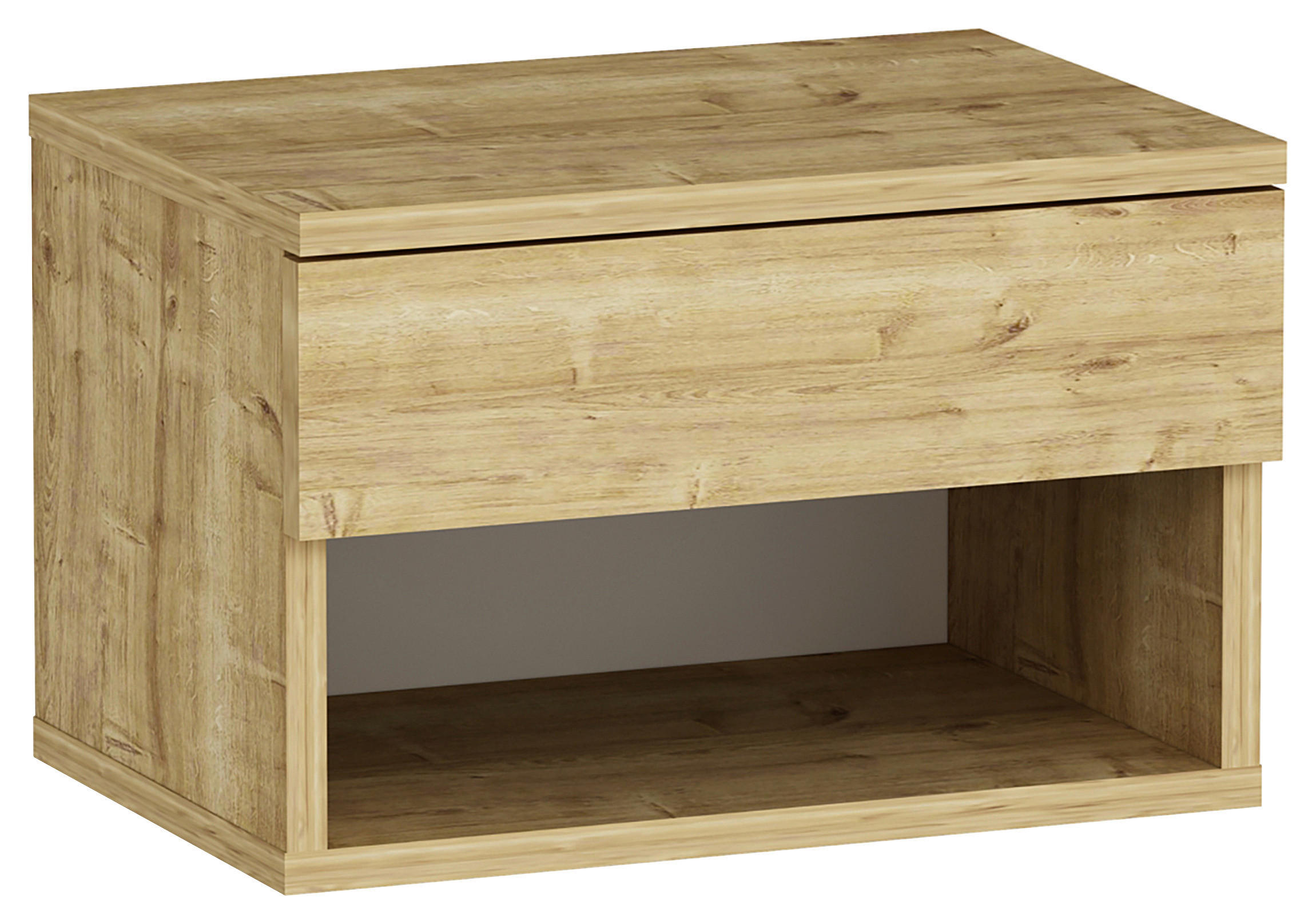 NACHTKÄSTCHEN in Eichefarben  - Eichefarben, Design, Holzwerkstoff (44,6/29/31,6cm) - MID.YOU