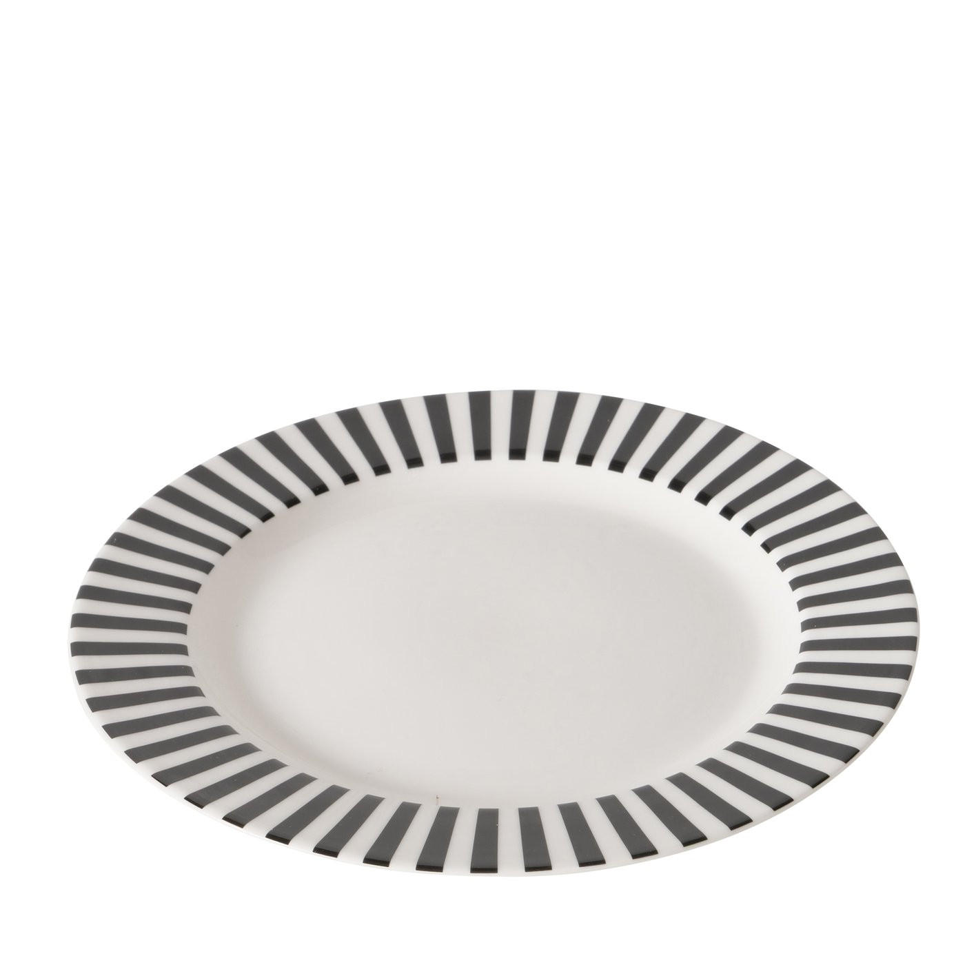 TALLRIK  - vit/svart, Basics, keramik (20,2/1,8cm)