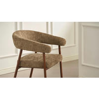 BARHOCKER in Braun, Walnussfarben  - Walnussfarben/Braun, MODERN, Holz/Textil (53/93/55cm) - Livetastic