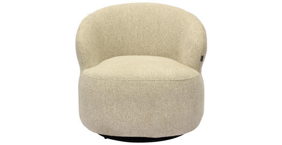 SESSEL in Webstoff Naturfarben - Schwarz/Naturfarben, Design, Holz/Kunststoff (78/73/75cm) - Carryhome