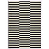 FLACHWEBETEPPICH 80/150 cm Gloria Creme, Schwarz  - Creme/Schwarz, Design, Kunststoff/Textil (80/150cm) - Hanse Home
