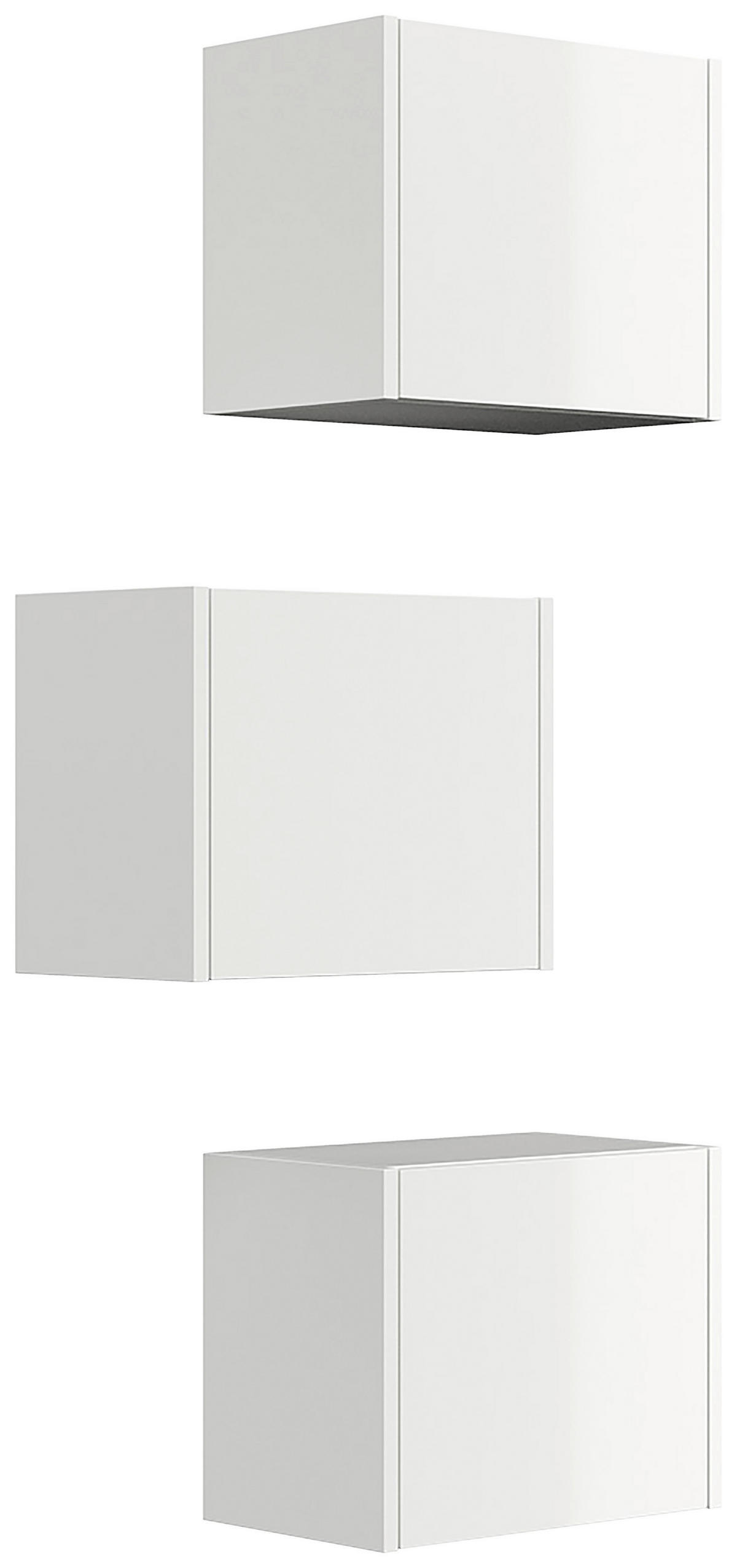 HÄNGESCHRANK  - Weiß Hochglanz, MODERN, Holzwerkstoff (41,4/33,3/25cm) - MID.YOU