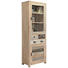 VITRINE in massiv Mindiholz Braun, Hellgrau, Hellbraun - Hellbraun/Dunkelbraun, LIFESTYLE, Glas/Holz (70/200/40cm) - Landscape VITRINE in massiv Mindiholz Braun, Hellgrau, Hellbraun - Hellbraun/Dunkelbraun, LIFESTYLE, Glas/Holz (70/200/40cm) - Landscape