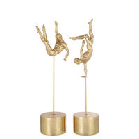 SKULPTUR - Goldfarben, Basics, Kunststoff (16/12/51,5cm)