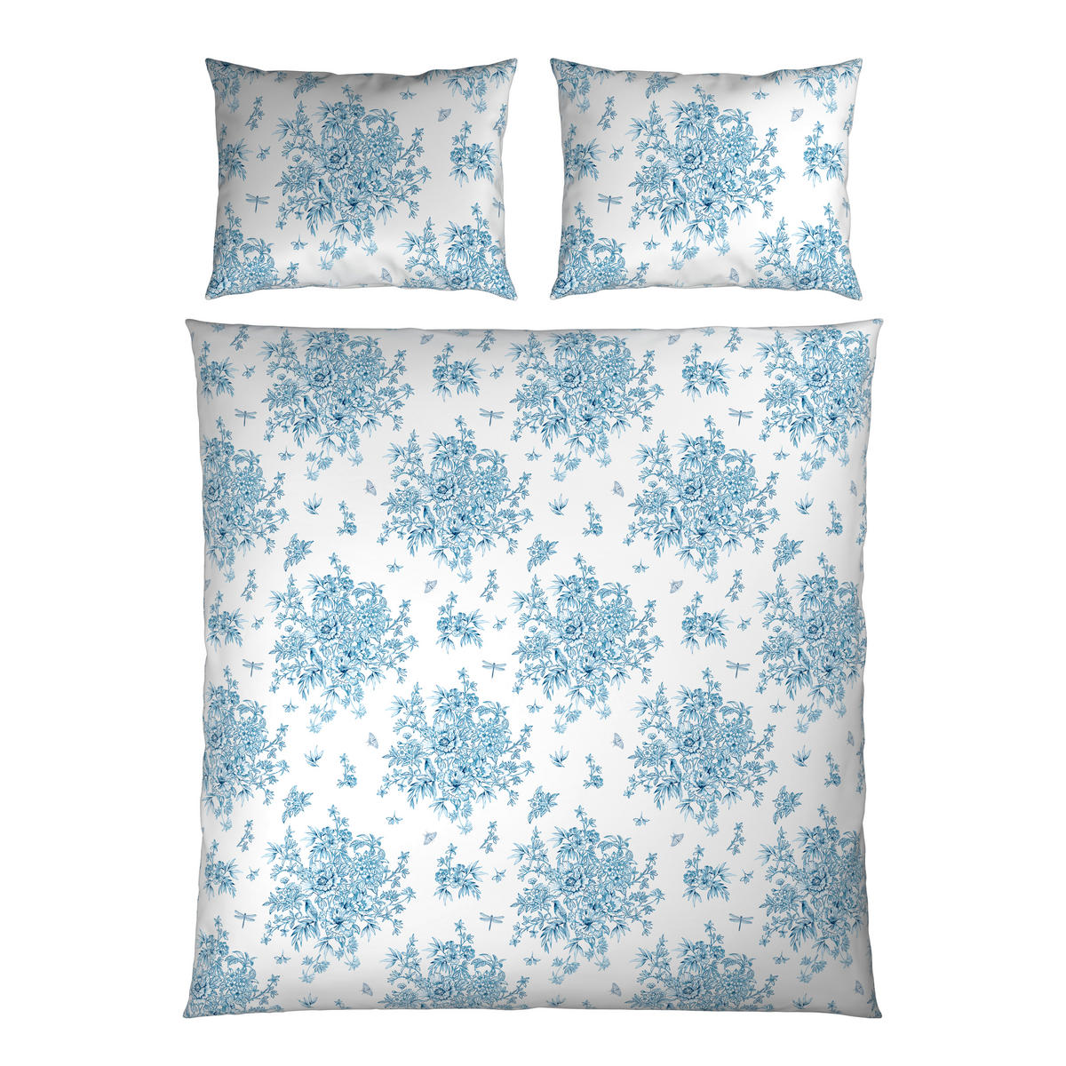 Lenjerie De Pat  - albastru/alb, Konventionell, textil (200/220cm) - Esposa