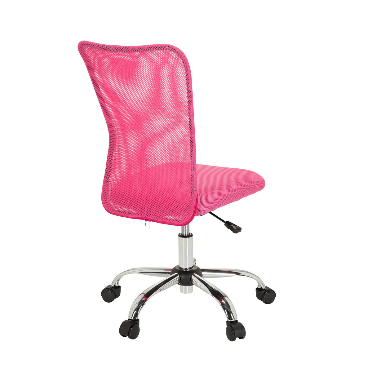 JUGENDDREHSTUHL  in Netzbespannung Pink  - Chromfarben/Pink, Basics, Kunststoff/Textil (54/88/54cm) - MID.YOU
