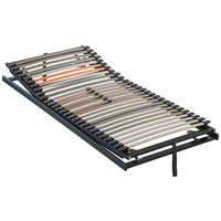 LATTENROST 90/200 cm Kopfteil, Fußteil verstellbar, Birke, Buche  - Anthrazit/Orange, Basics, Holz (90/200cm) - Dieter Knoll