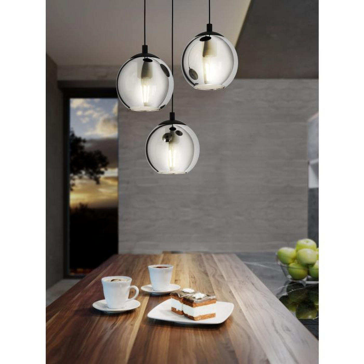 LUSTER  42,5/110 cm      - crna, Trendi, staklo/metal (42,5/110cm)
