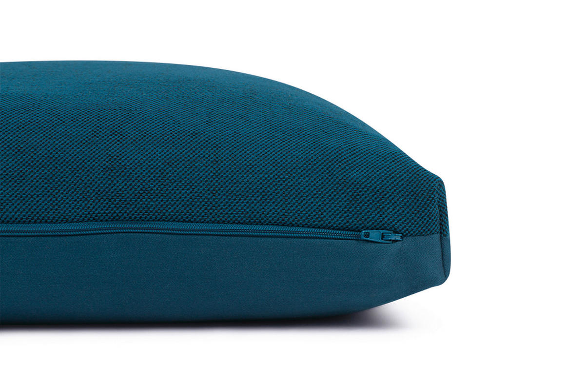 KISSENHÜLLE SW-Solo 38/38 cm  - Blau/Dunkelblau, Basics, Textil (38/38cm) - Schöner Wohnen