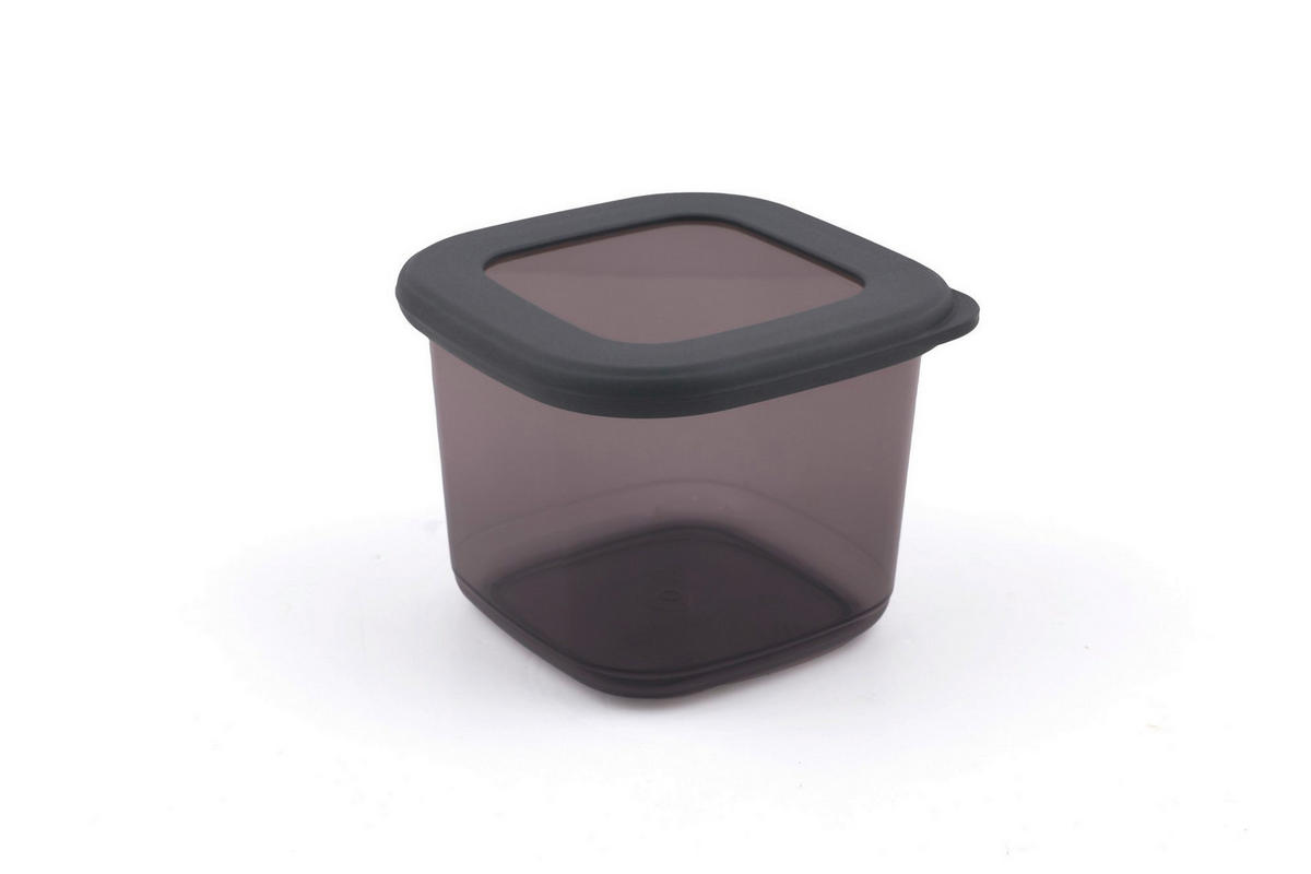 VORRATSDOSENSET 12-teilig  - Klar/Anthrazit, Basics, Kunststoff (10/10/9.5cm) - P & B