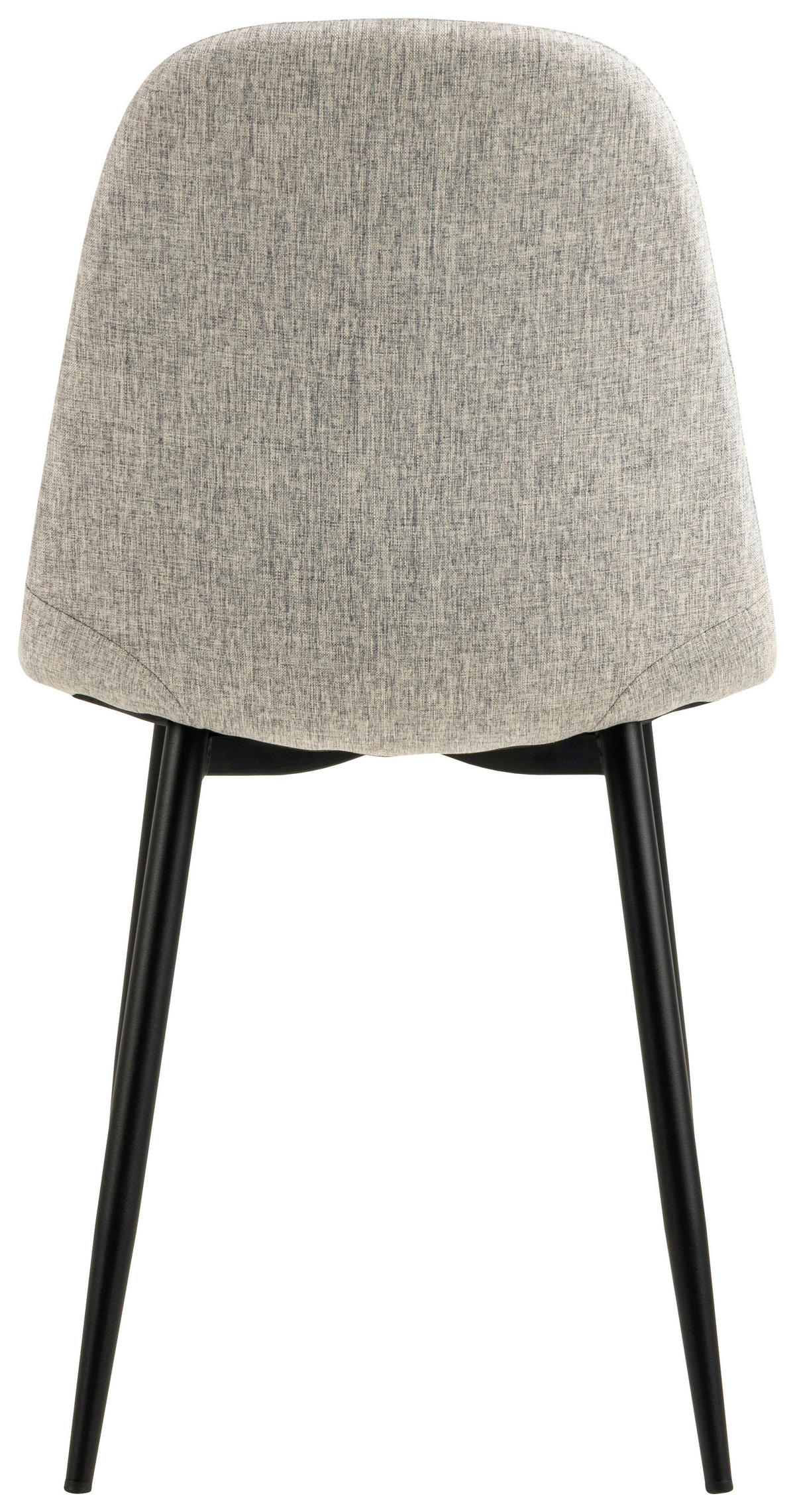 STUHL Webstoff Hellgrau  - Hellgrau/Schwarz, Trend, Textil/Metall (44/86/54cm) - MID.YOU