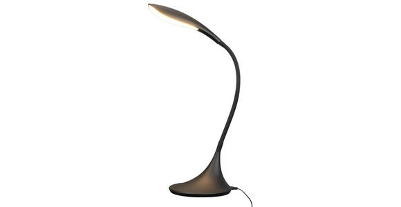 SCHREIBTISCHLEUCHTE Propus 22/17/37,5 cm  - Schwarz, Basics, Kunststoff (22/17/37,5cm) - Novel
