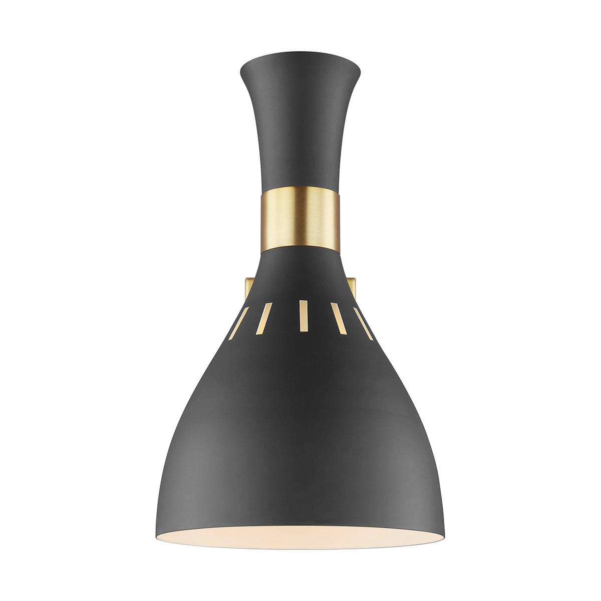 WANDLEUCHTE - Messingfarben/Schwarz, Konventionell, Metall (15.9/27.3/30.5cm) - Elstead Lighting