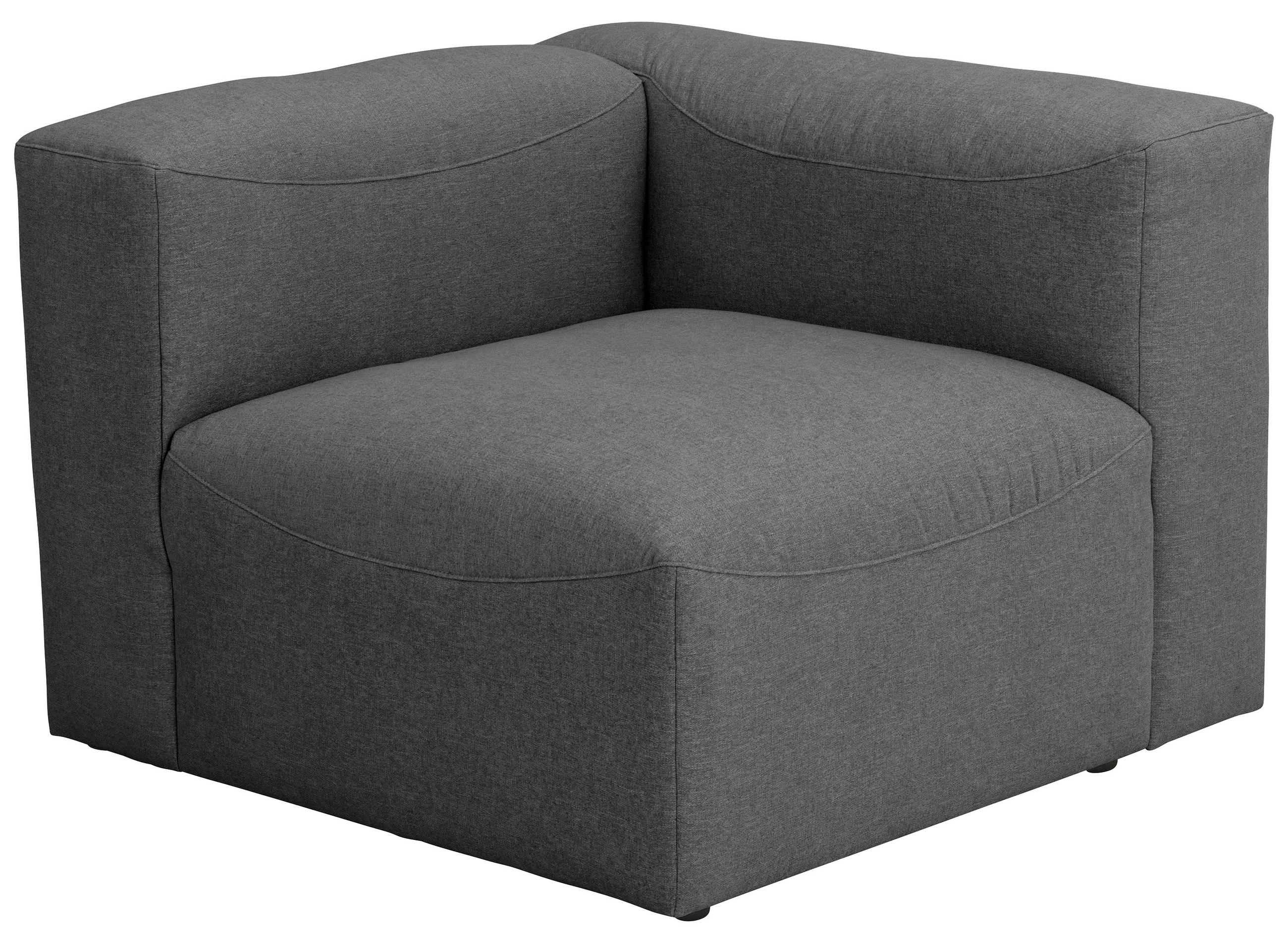 ECKELEMENT Flachgewebe - Anthrazit, Design, Kunststoff/Textil (100/73/100cm) - Max Winzer