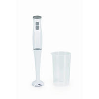 STABMIXER GOURMETmaxx  - Weiß/Grau, Basics, Kunststoff/Metall (6,5/6,5/37cm) - GOURMETMAXX