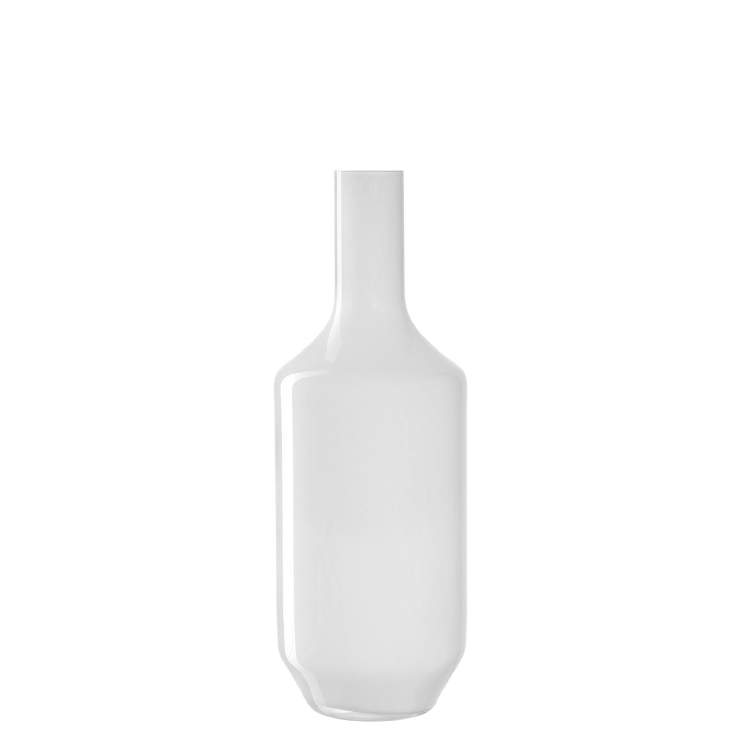 VÁZA, sklo, 39 cm - bílá, Basics, sklo (39cm) - Leonardo