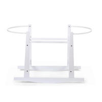 WIEGENGESTELL Rocking Stand Schaukelwiege für Moseskorb  Weiß  - Weiß, KONVENTIONELL, Holzwerkstoff (85/46/54cm) - Childhome